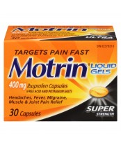 Motrin Super Strength Pain Relief Ibuprofen Liquid Gels
